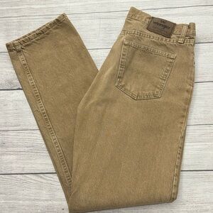 Wrangler Authentics Men’s Classic 5-Pocket Regular Fit Khaki Jeans